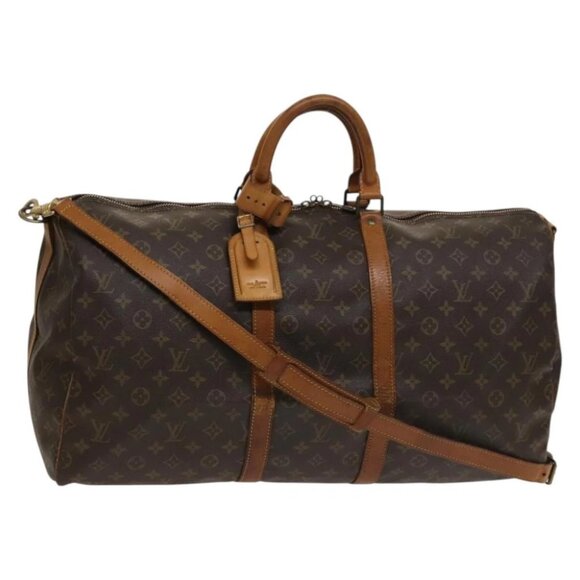 LOUIS VUITTON Monogram Keepall Bandouliere 55 Boston Bag - Picture 1 of 15